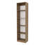 Bibliothèque en chêne naturel et blanc à 4 tablettes avec rangement ouvert-1038483338