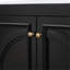 Meuble-lavabo 30 po avec lavabo, deux portes avec tablette, charnières de porte à fermeture en douceur, style rétro, noir-291866273