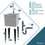 Évier à lessive autoportant avec robinet L 23,25 po x l 17,75 po-57885619-57885618