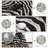 Irregular Zebra Stripe Design Modern Non-Slip Area Rug for Indoor Use Ideal for Study, Living Room, and Bedroom