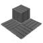 Carreaux de terrasse en plastique emboîtables pour une utilisation toutes saisons, système de pavage modulaire imperméable de 12 po x 12 po avec une capacité de charge élevée et une installation facile à assembler.-128560246