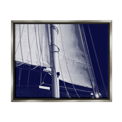 " Navy Blue Nautical Boat Mast " by Charlie Carter