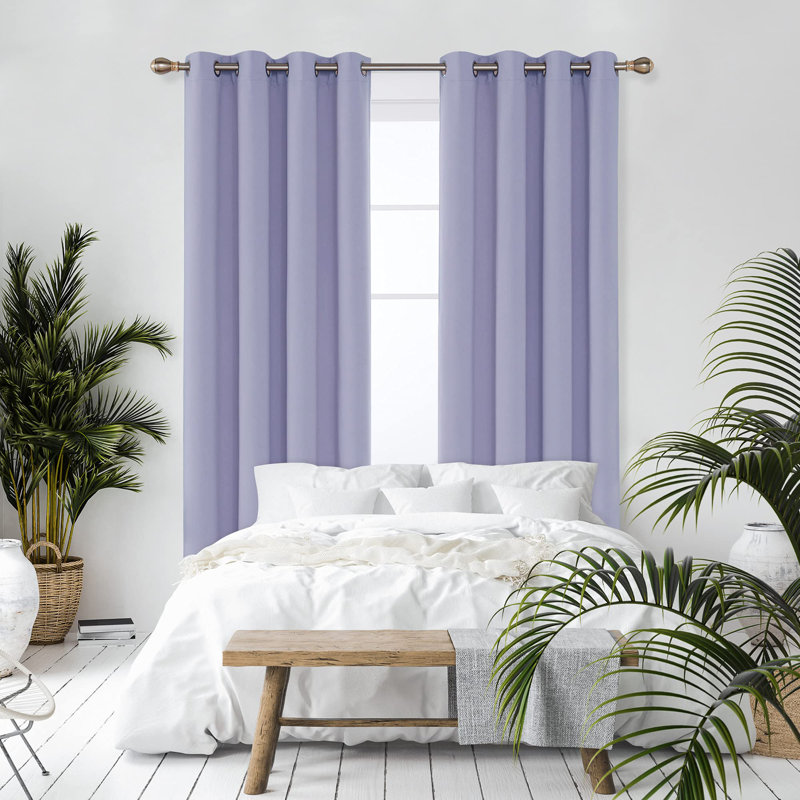Quantrell Blackout Curtain Pair, 53cm Width x 240cm Drop