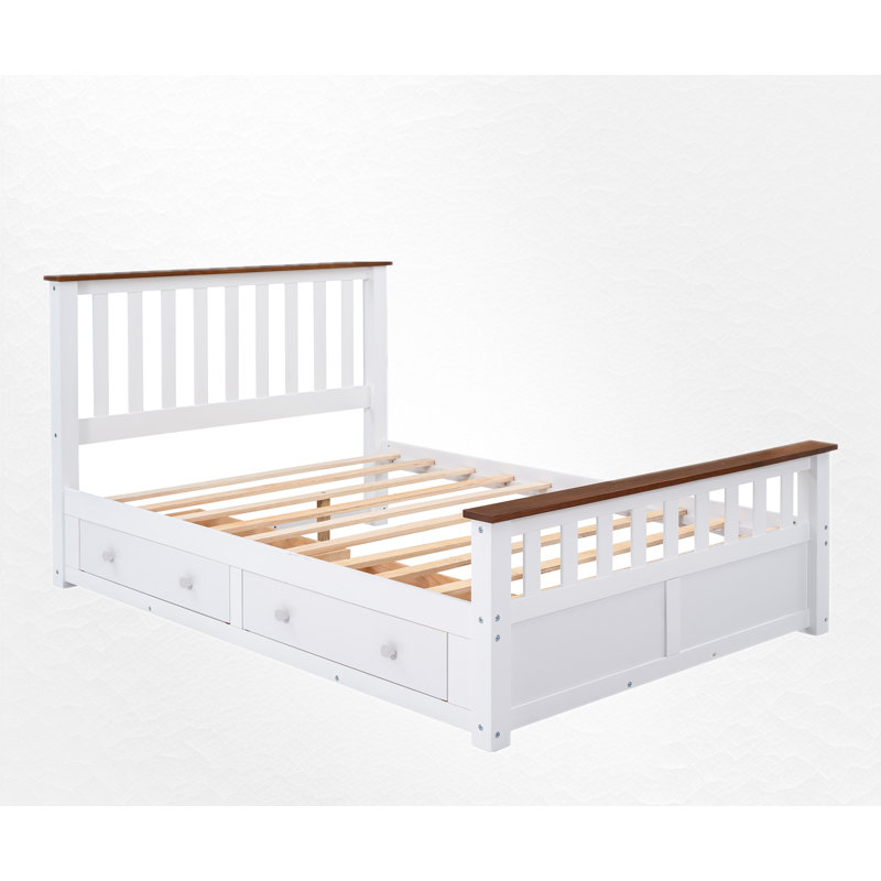 Leshunda Wood Platform Bed With Drawers