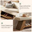 Upholstered Bench with Shoe Storage