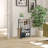 Acacia Wood Shoe Rack with Boot Storage, Entryway Organizer Shelf for Shoes, Boots and Mudroom Storage