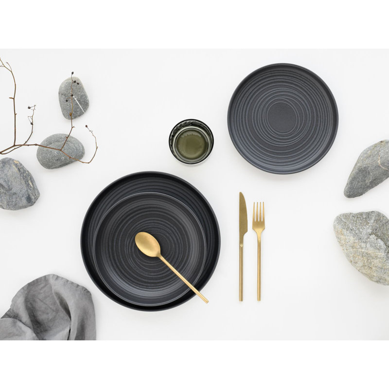 Creatable Uno Stoneware Dinnerware - Set of 12