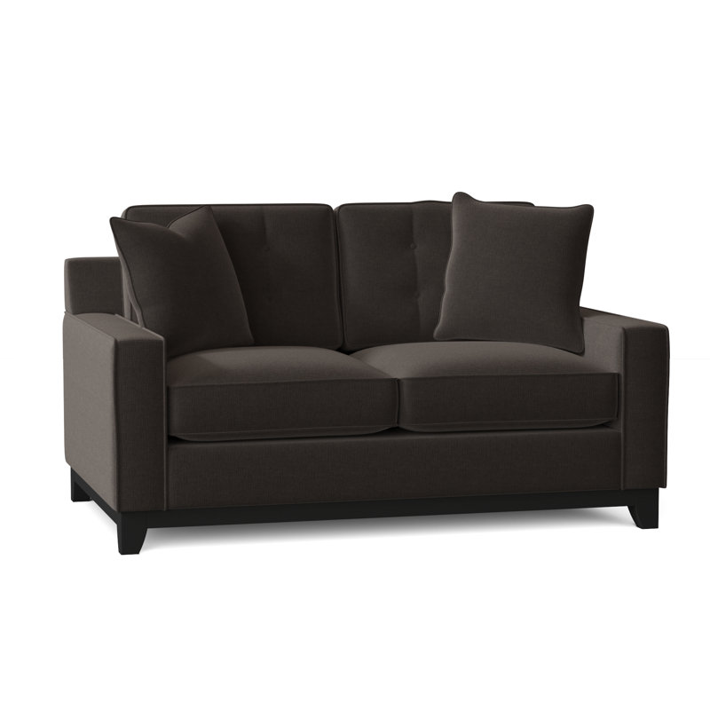 Carollton Upholstered 62'' Loveseat, Heavenly Mocha Chenille