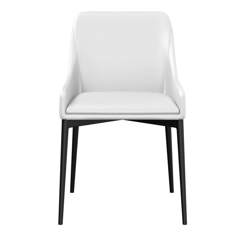 Chaise parsons rembourrée Ashlock, Blanc