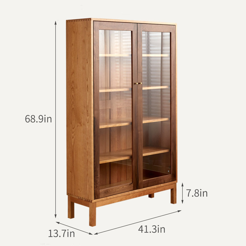 Modern Simple Solid Wood Bookcase
