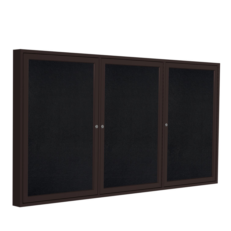 Enclosed Recycled Rubber Bulletin Boards Enclosed Cabinet Vinyl Bulletin Board