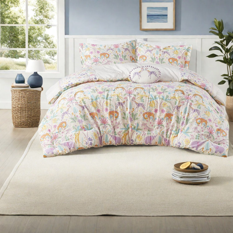 Comfortable Cotton Bedding Sets, Reversible Floral, Perfect For Home Decor