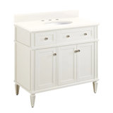36" Elmdale Single Bathroom Vanity Set with Oval Undermount Sink