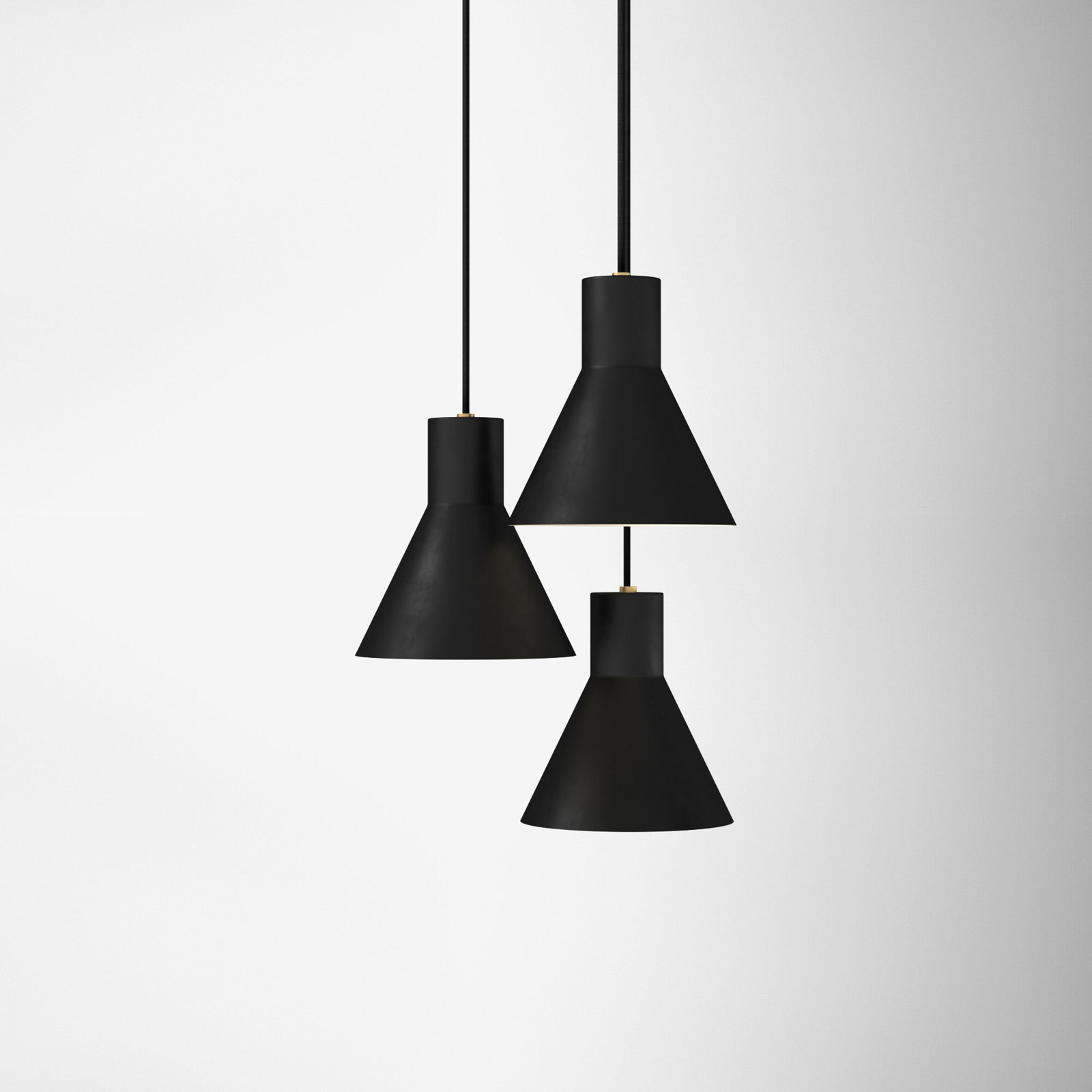 Byers 3 Light Metal Steel Dimmable Pendant, Yes, Brushed Nickel