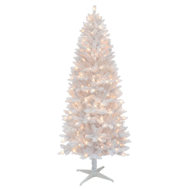 Haik 7' Lighted Artificial Pine Christmas Tree