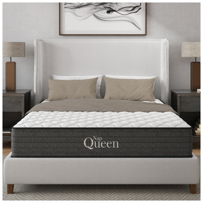 Matelas hybride simple TG de 12 pouces NapQueen avec mousse viscoélastique rafraîchissante et support à ressorts - Certifié CertiPUR-US, fabriqué aux États-Unis