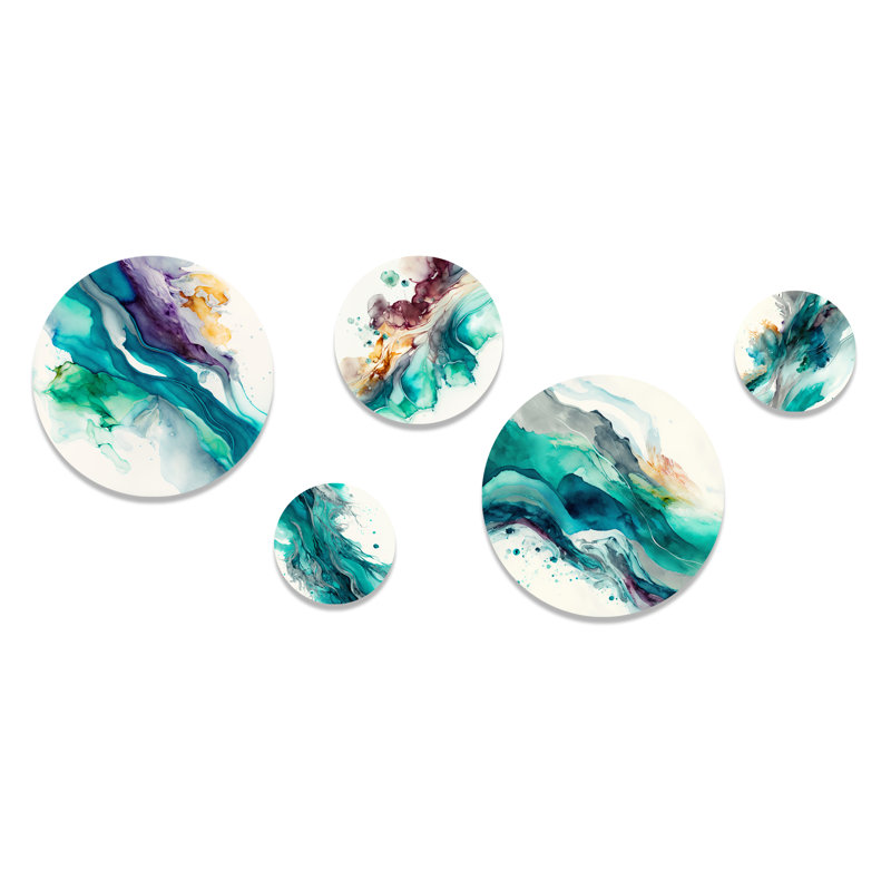 Abstract Wall Decor on Metal