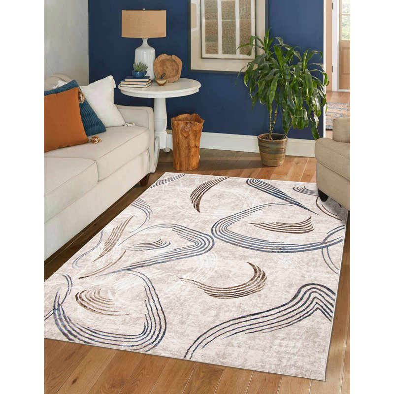 Tapis ivoire Goulart, Rectangle de 5 pi x 8 pi