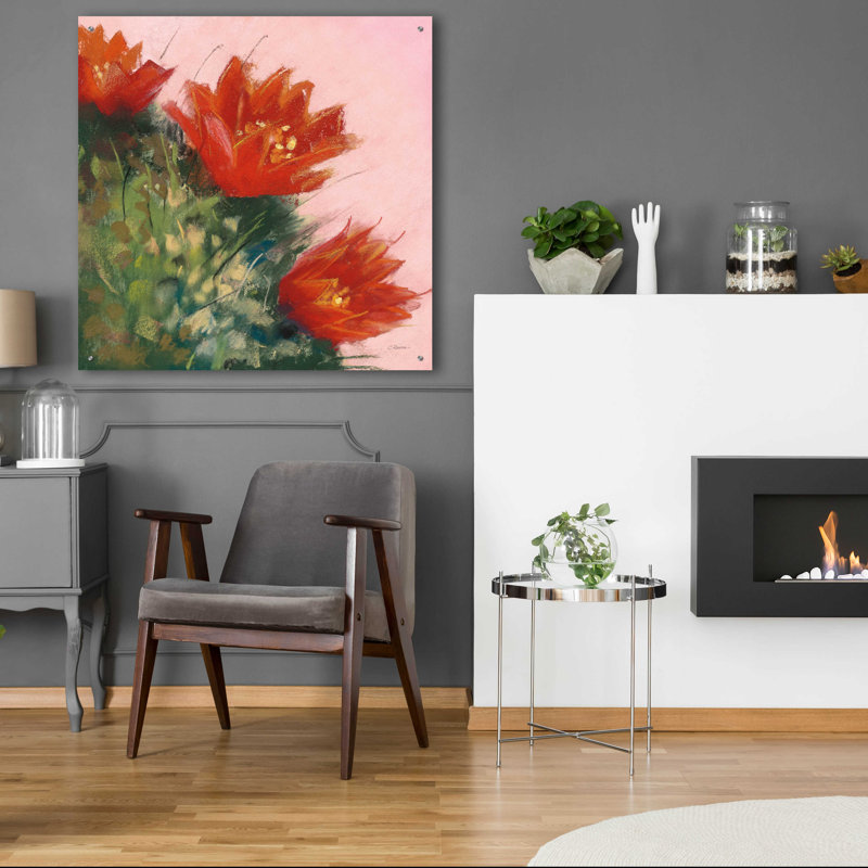 «Blooming Succulent IV» par Carol Rowan, H 36 po x l 36 po x P 0,2 po