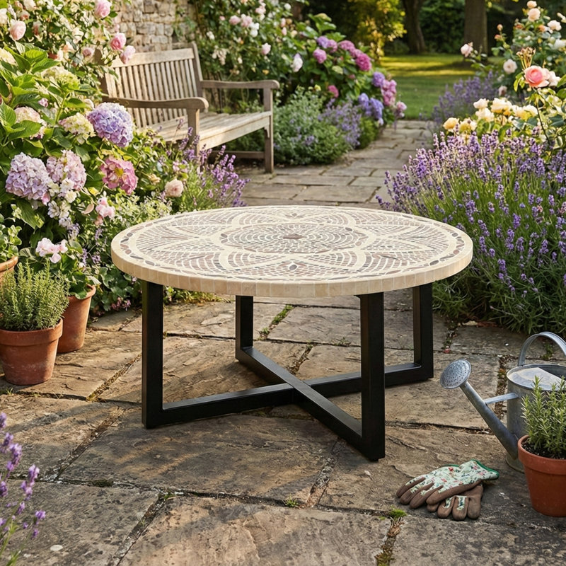 Montpellier Garden Stone Mosaic Coffee Table