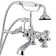 Auqa Vintage Adjustable 3 Handle Deck Mounted Tub Faucet