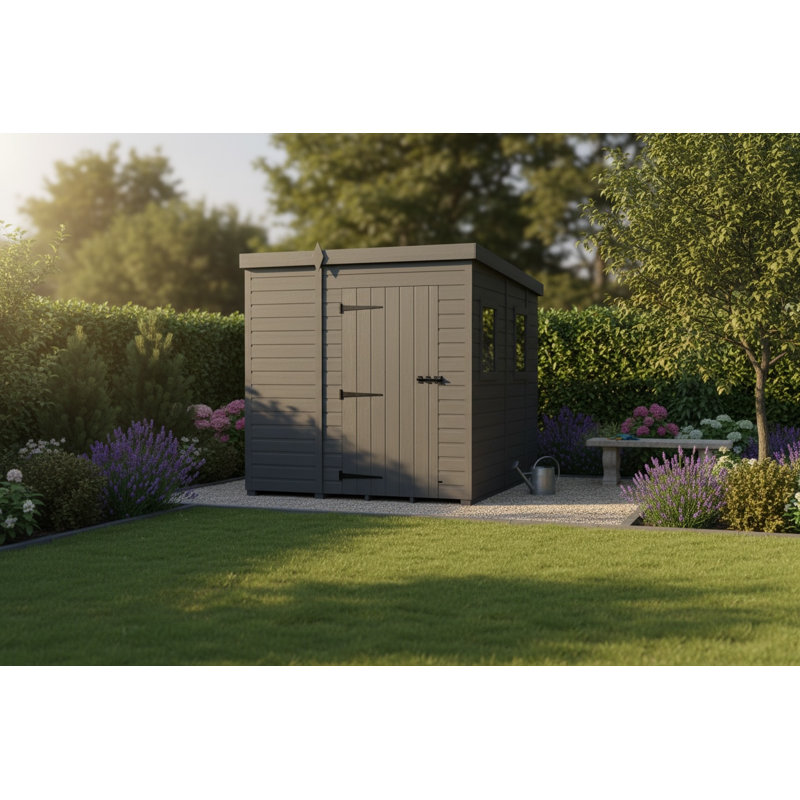 6x8 Pent Composite Shed