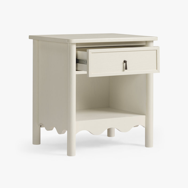 Table de chevet Onda, Ivoire ivoire
