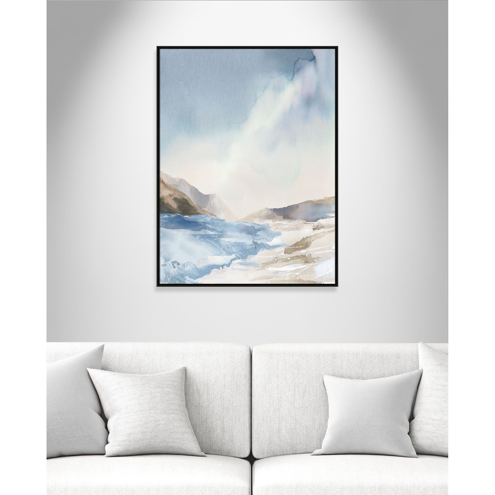 Mystic Shores Print by Mystic Shores, Espresso, 49.5" H x 37.5" W