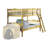 Frausto Bunk Bed with RF Front Ladders-33419618-33419619
