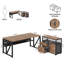 Bureau de direction et classeur latéral 2 pièces Lympsham-1713406910-1713406911