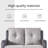 Bonia 51.18'' Wide Straight Loveseat with Cushions-121087633-121087631