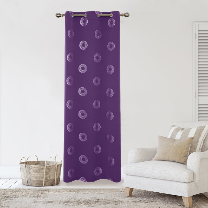 Gudelia Room Darkening Curtain Single Panel, 42" W x 63" L, Mellow Yelllow