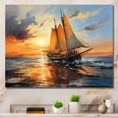 Boat Expressive Seascapes I - Reproduction