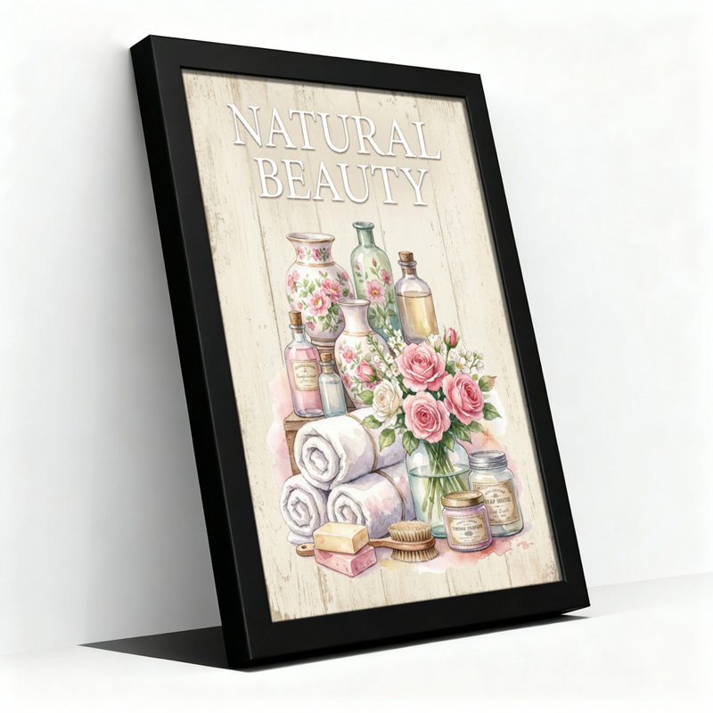 «Natural Beauty», ensemble d'accessoires de salle de bain, H 30 po x l 20 po