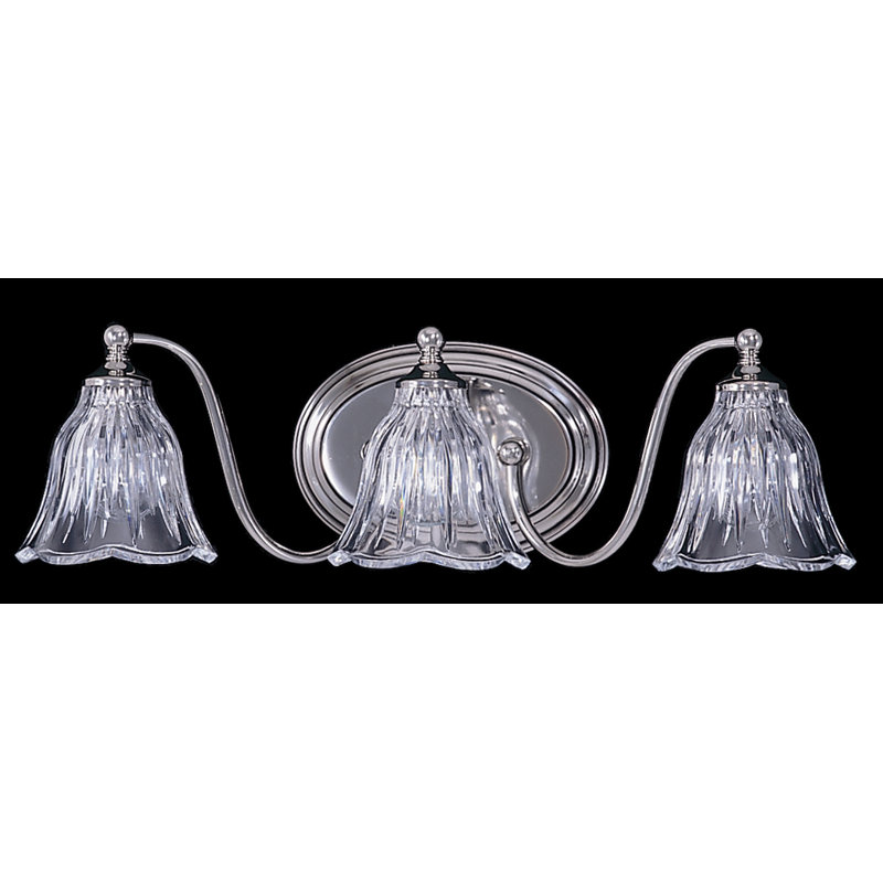 Éclairage pour meuble-lavabo 3 lumières Lampley, Nickel poli