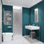 Porte de douche sans cadre l 24 po x H 70 po-64345445