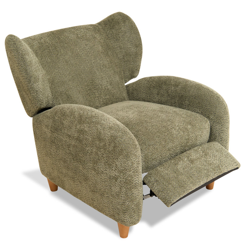 Fauteuils d'appoint multifonctionnels, fauteuil inclinable moderne en tissu olive