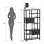 151 H X 72 W Corner Shelf Unit Wooden Bookcase for Living Room-1589431682
