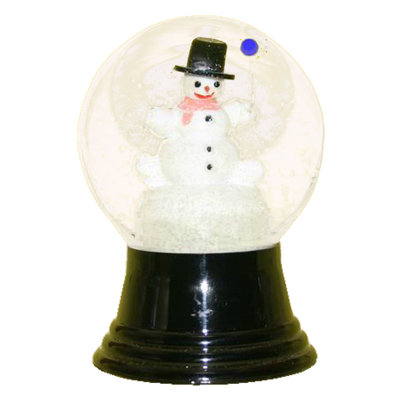 Globe terrestre ballon bonhomme de neige