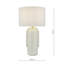 Dolce Table Lamp White Ceramic With Shade