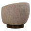 Chaise pivotante en tissu Nickson