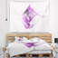 Tapisserie abstraite mauve sur fond blanc fractal-28497190