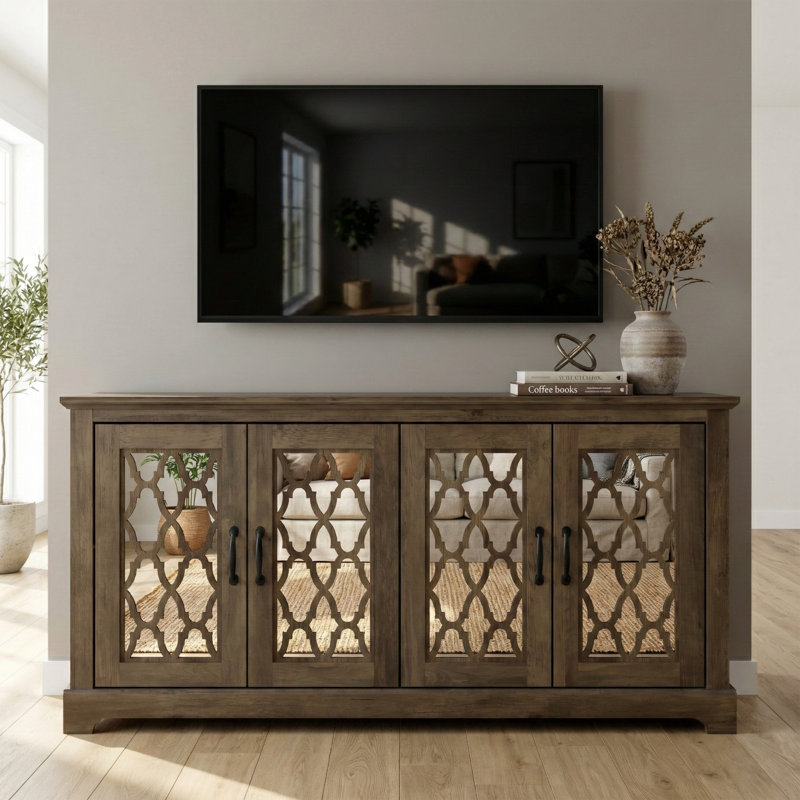 Chessani TV Stand for TVs up to 65", Chêne noueux