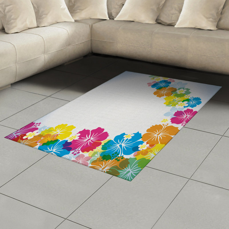 Tapis décoratif Luau, Rectangle— 4 pi x 5 pi 8 po