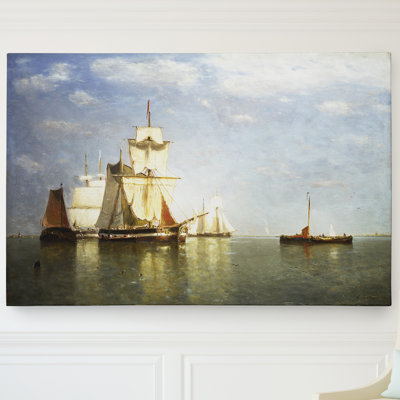 Toile tendue "livrée au-dessus de chasse" par paul jean clays premium estampe numérique gallery