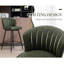 Upholstered Counter Stool with Metal Frame-1253731035