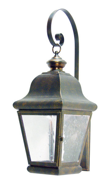 La Palma 2 - Light Outdoor Wall Lantern, Golden Verde, Tea Stained