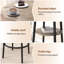 Ensemble de 3 tables de bar rondes noires pour 3 avec rangement-1384639676-1384639667