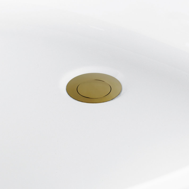 Kingston Brass Aqua Eden 52-Inch Acrylic Oval Double Slipper Freestanding Tub with Overflow/Drain Assembly, Brushed Brass