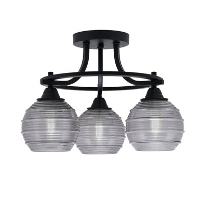 Plafonnier semi-encastré 3 lumières Paramount